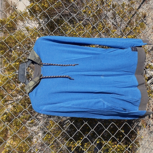 Union Other - FINAL PRICE! Union Blue & Camo Pullover Hoodie, Size L